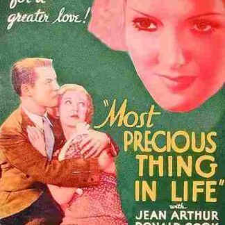 Most Precious Thing in Life (1934) Starring Jean Arthur on DVD