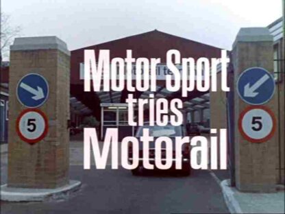 Motor Sport Tries Motorail (1969) Starring  on DVD