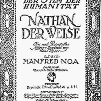 Nathan der Weise (1922) with English Subtitles on DVD