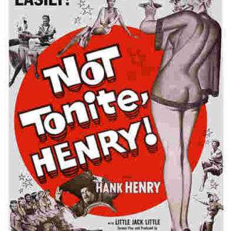 Not Tonight Henry (1960) Starring Hank Henry on DVD