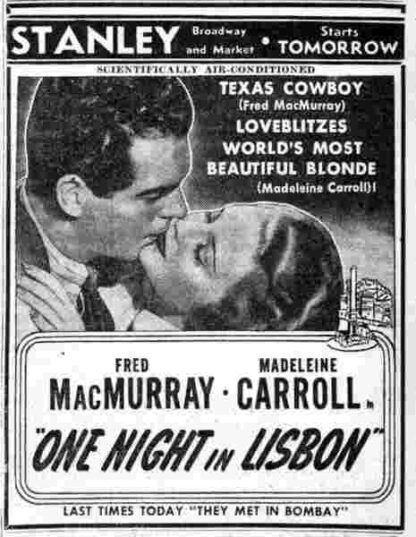 One Night in Lisbon (1941) Starring Fred MacMurray on DVD - Image 3
