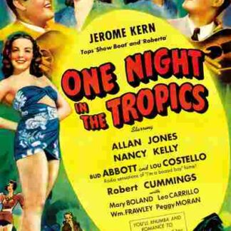 One Night in the Tropics (1940) Starring Allan Jones on DVD