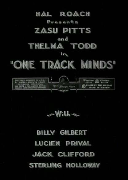One Track Minds (1933) Starring Zasu Pitts on DVD - Image 4