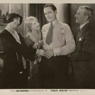 Paris Bound (1929) Starring Ann Harding on DVD