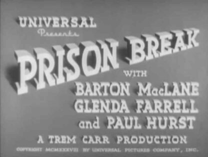 Prison Break (1938) Starring Barton MacLane on DVD - Image 3