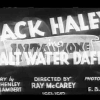 Salt Water Daffy (1933) Starring Jack Haley on DVD