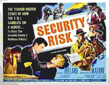 Security Risk (1954) Starring John Ireland on DVD