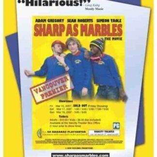 Sharp as Marbles (2008) Starring Adam Gregory on DVD