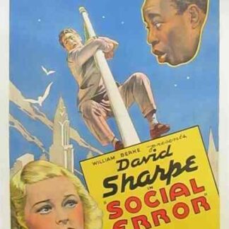 Social Error (1935) Starring David Sharpe on DVD