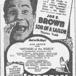 Son of a Sailor (1933) Starring Joe E. Brown on DVD