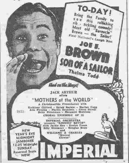 Son of a Sailor (1933) Starring Joe E. Brown on DVD