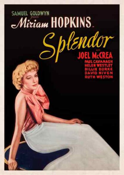 Splendor (1935) Starring Miriam Hopkins on DVD
