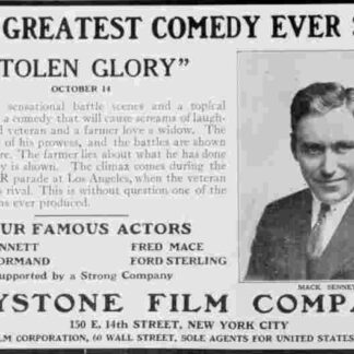 Stolen Glory (1912) with English Subtitles on DVD