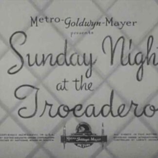 Sunday Night at the Trocadero (1937) Starring Reginald Denny on DVD