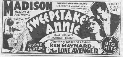 Sweepstake Annie (1935) Starring Tom Brown on DVD - Image 4
