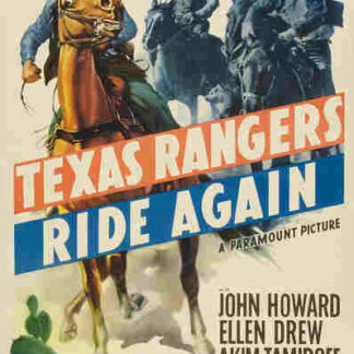 Texas Rangers Ride Again (1940) Starring Ellen Drew on DVD