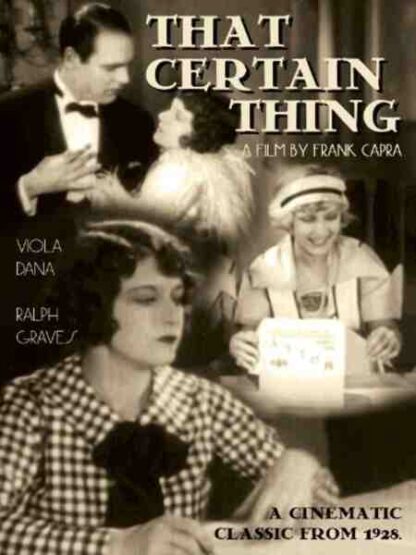 That Certain Thing (1928) with English Subtitles on DVD