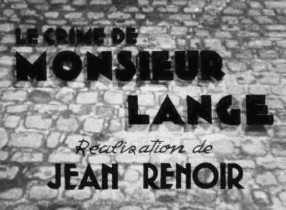 The Crime of Monsieur Lange (1936) with English Subtitles on DVD - Image 3