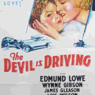 The Devil Is Driving (1932) Starring Edmund Lowe on DVD