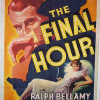 The Final Hour (1936) Starring Ralph Bellamy on DVD
