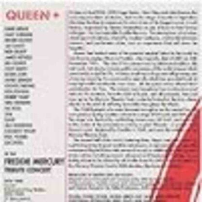 The Freddie Mercury Tribute: Concert for AIDS Awareness (1992) Starring Freddie Mercury on DVD - Image 4