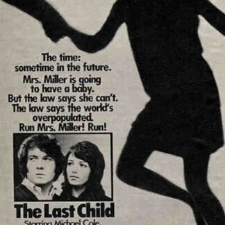 The Last Child (1971) Starring Michael Cole on DVD
