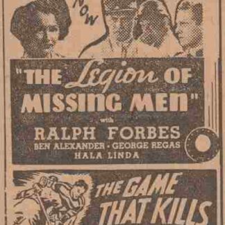 The Legion of Missing Men (1937) Starring Ralph Forbes on DVD