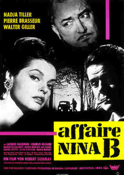 The Nina B. Affair (1961) with English Subtitles on DVD