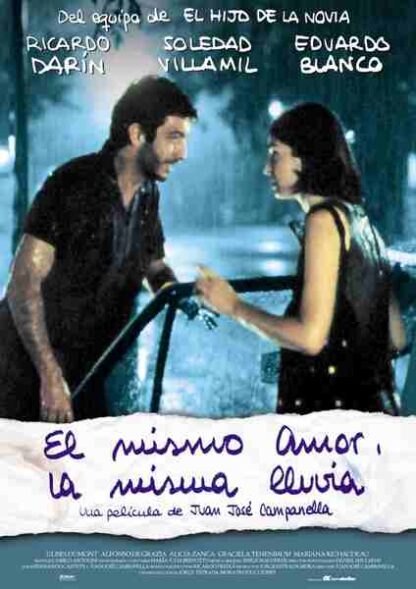The Same Love, the Same Rain (1999) Starring Ricardo Darín on DVD