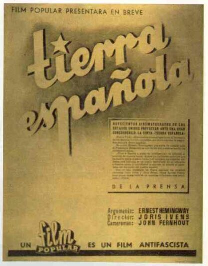 The Spanish Earth (1937) Starring Enrique Lister on DVD - Image 3