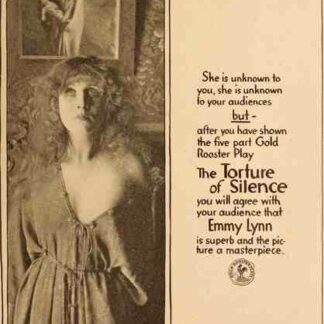 The Torture of Silence (1917) with English Subtitles on DVD
