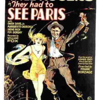 They Had to See Paris (1929) Starring Will Rogers on DVD