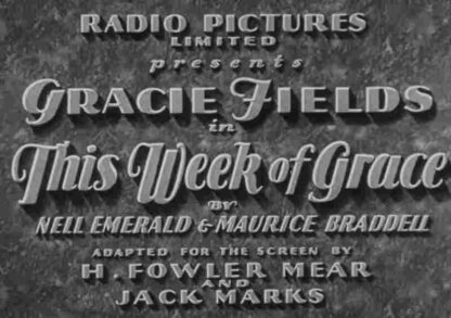 This Week of Grace (1933) Starring Gracie Fields on DVD - Image 2