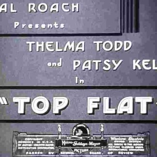 Top Flat (1935) Starring Thelma Todd on DVD
