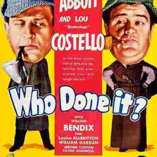 Who Done It? (1942) Starring Bud Abbott on DVD